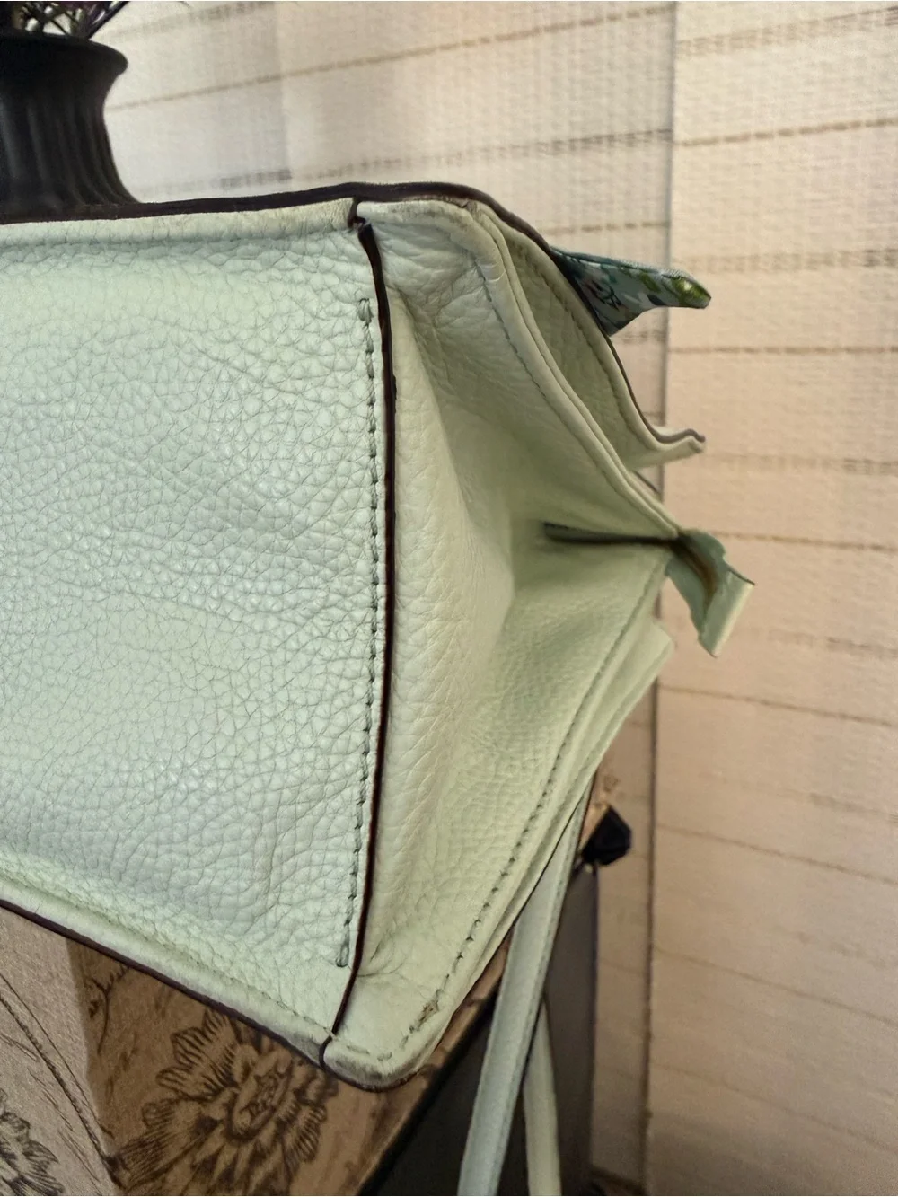 kate spade Mint Green Pebble Leather Satchel